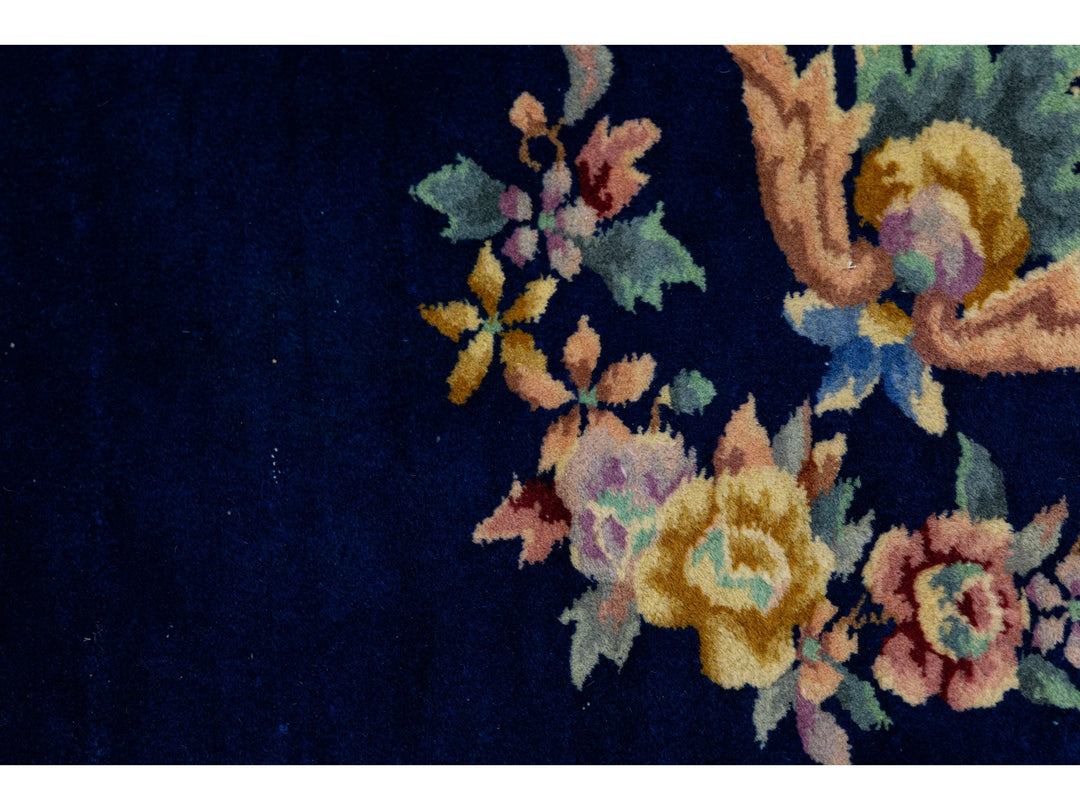 Antique Chinese Art Deco Wool Rug 10 X 14