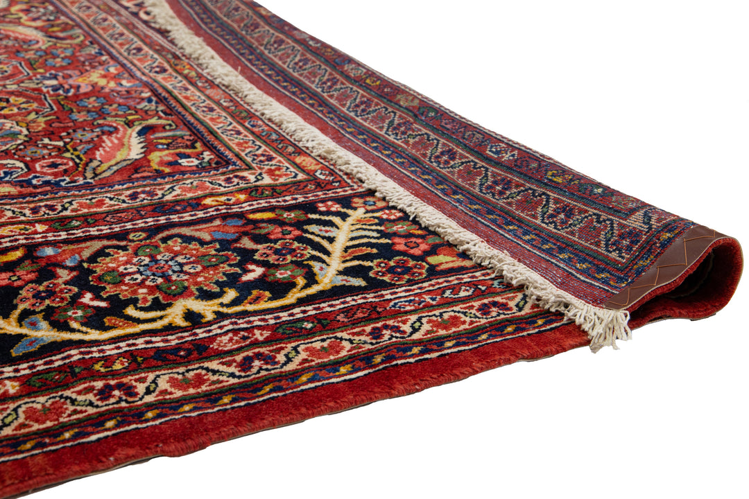 Antique Persian Mahal Wool Rug 11 X 17