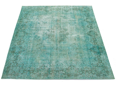 Antique Overdyed Wool Rug 10 X 13