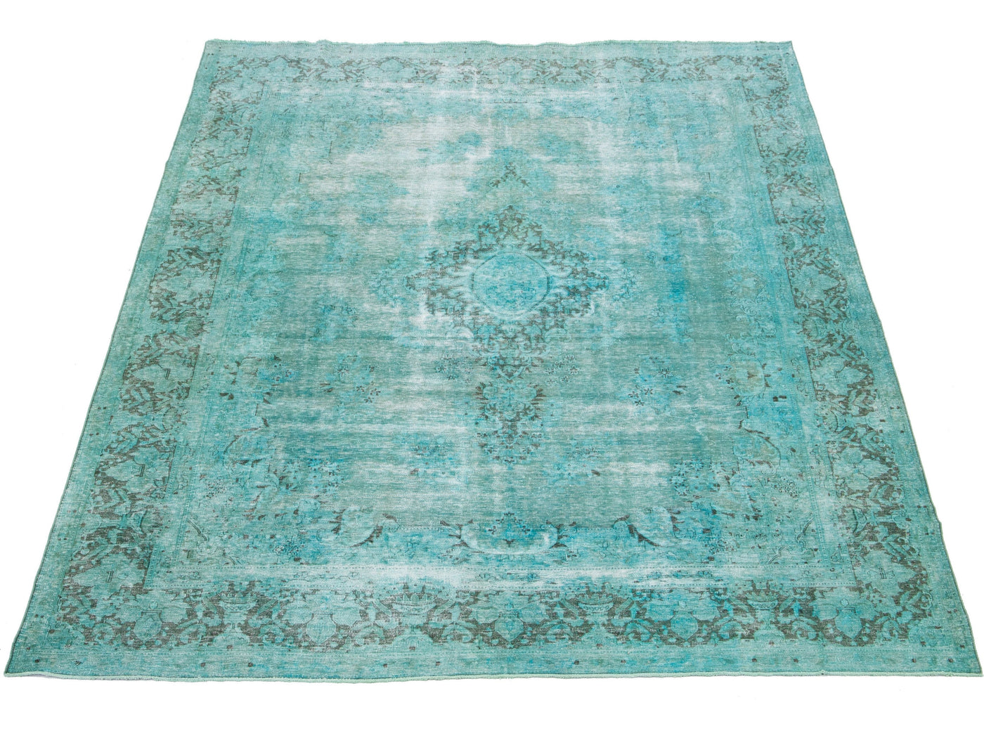 Antique Overdyed Wool Rug 10 X 13