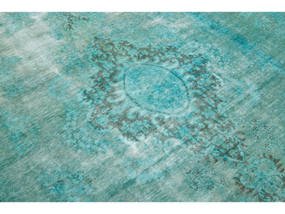 Antique Overdyed Wool Rug 10 X 13