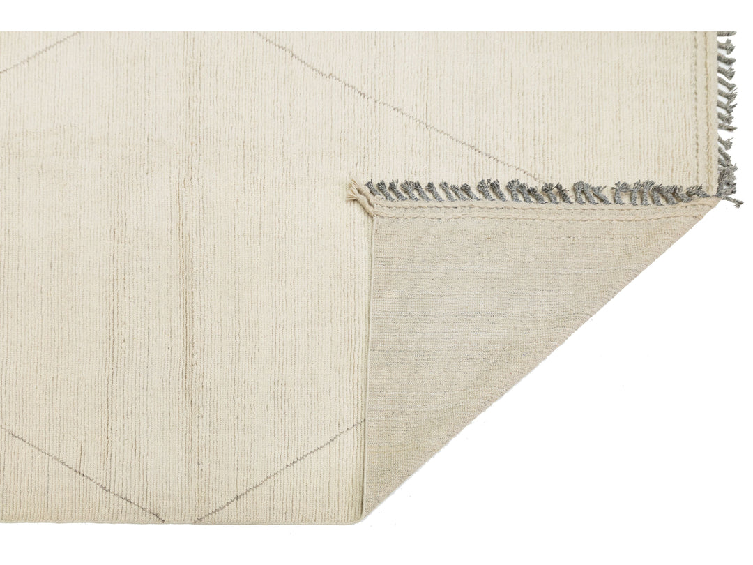 Modern Moroccan Wool Rug 12 X 15