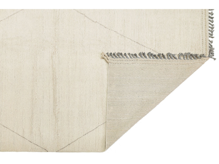 Modern Moroccan Wool Rug 12 X 15