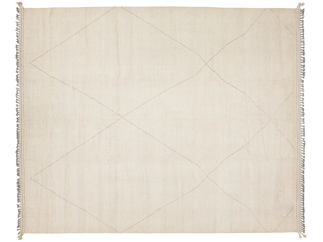 Modern Moroccan Wool Rug 12 X 15