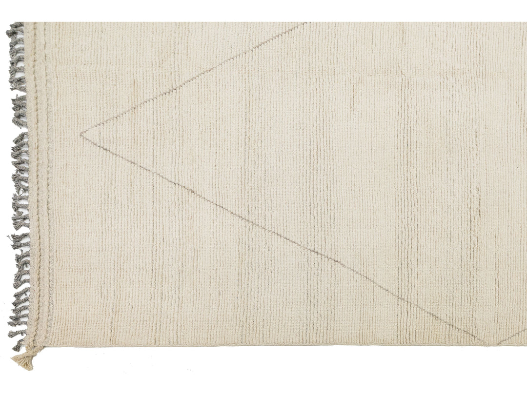 Modern Moroccan Wool Rug 12 X 15