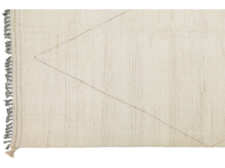 Modern Moroccan Wool Rug 12 X 15