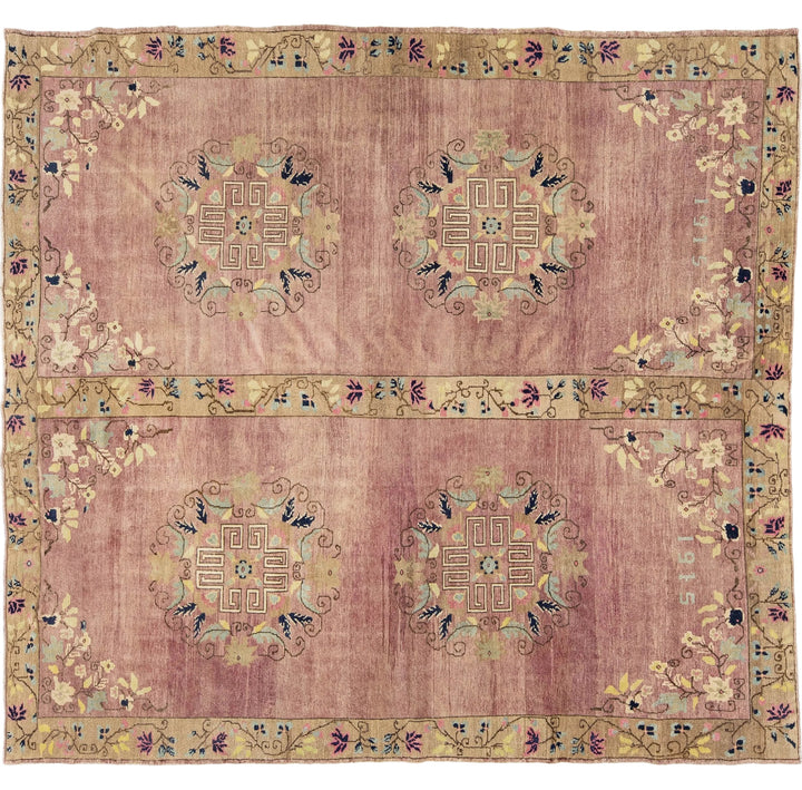 Vintage Turkish Kars Wool Rug 9 X 10