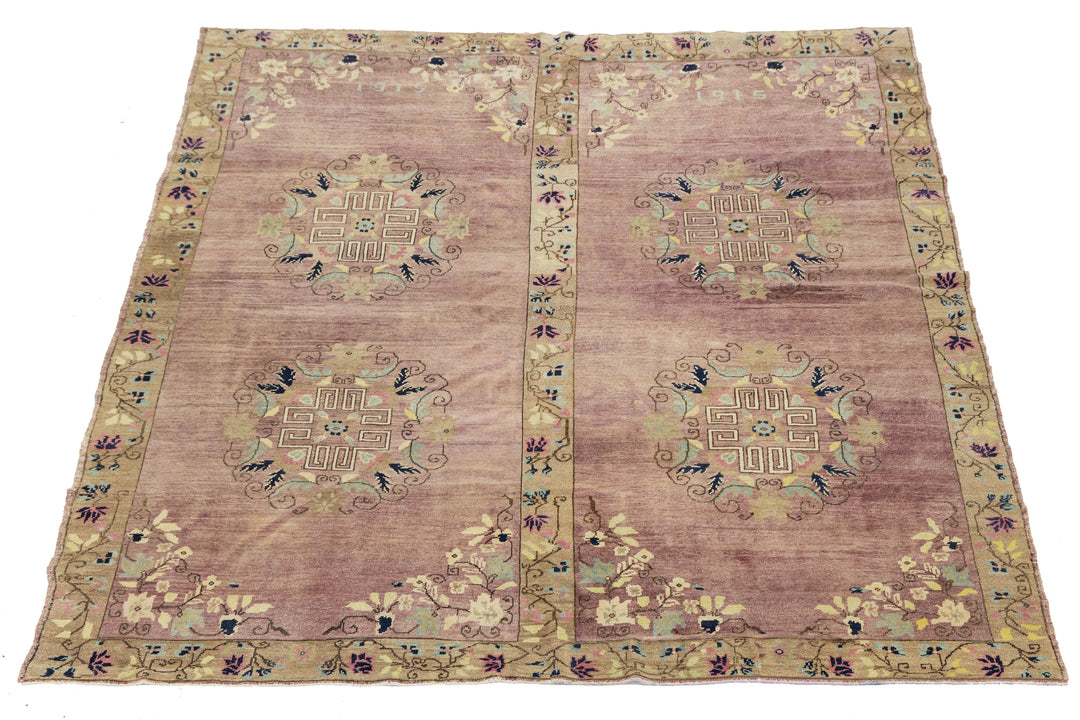 Vintage Turkish Kars Wool Rug 9 X 10