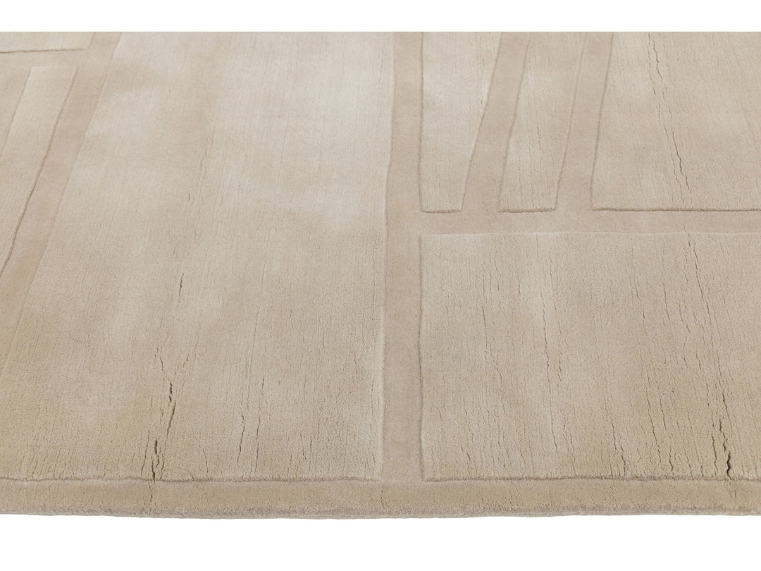 Modern Wool Rug 10 X 14