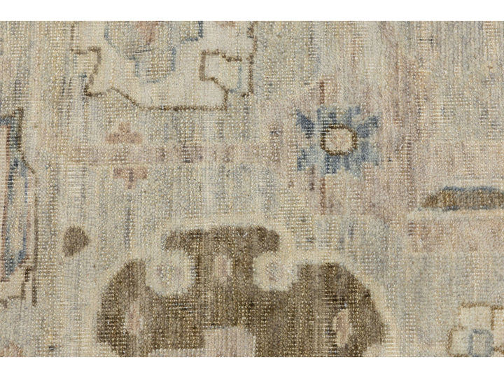 Modern Oushak Wool Rug 10 X 14