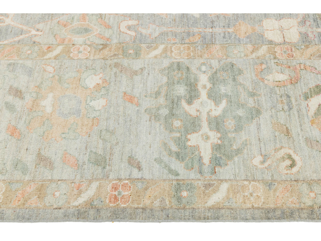 Modern Oushak Wool Rug 12 X 15