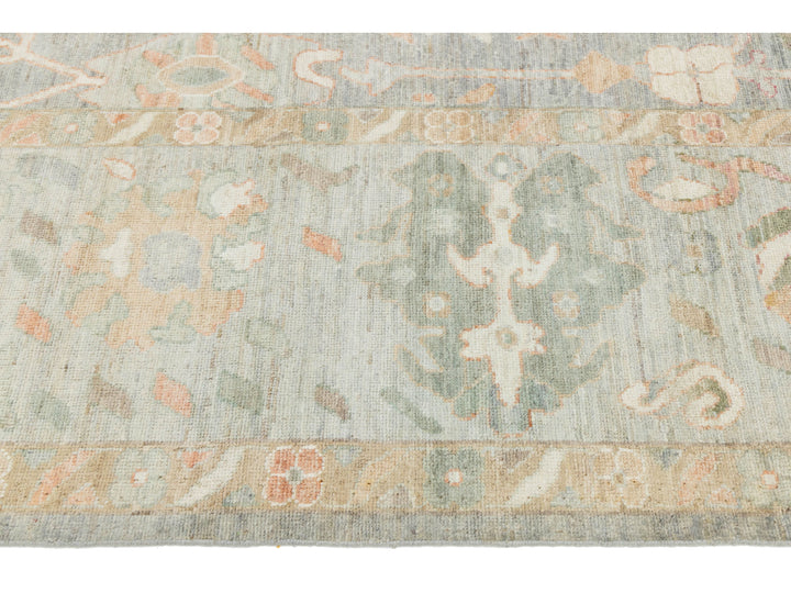 Modern Oushak Wool Rug 12 X 15