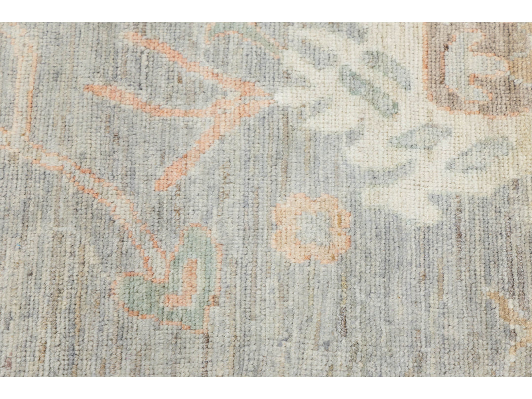 Modern Oushak Wool Rug 12 X 15
