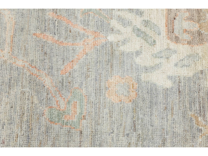 Modern Oushak Wool Rug 12 X 15