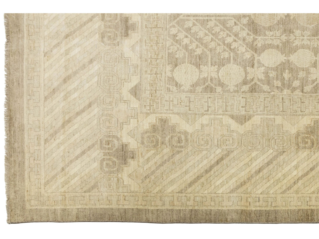 Modern Khotan Wool Rug 18 X 20
