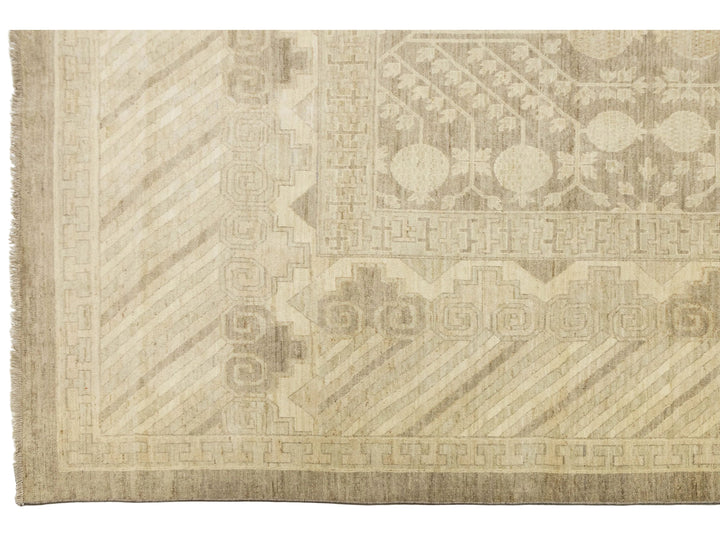 Modern Khotan Wool Rug 18 X 20