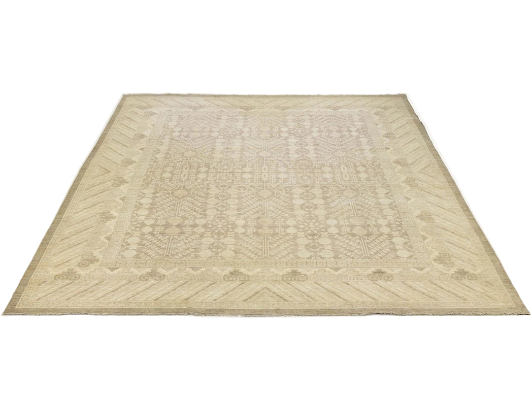 Modern Khotan Wool Rug 18 X 20