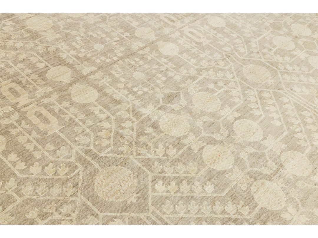 Modern Khotan Wool Rug 18 X 20