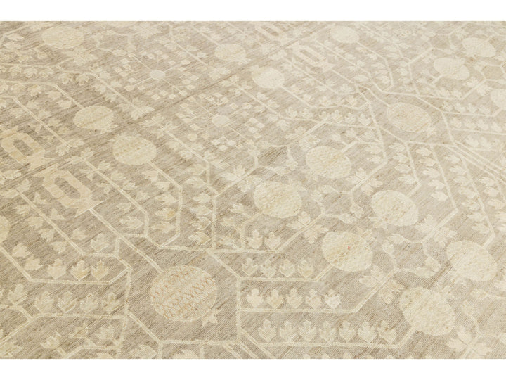 Modern Khotan Wool Rug 18 X 20