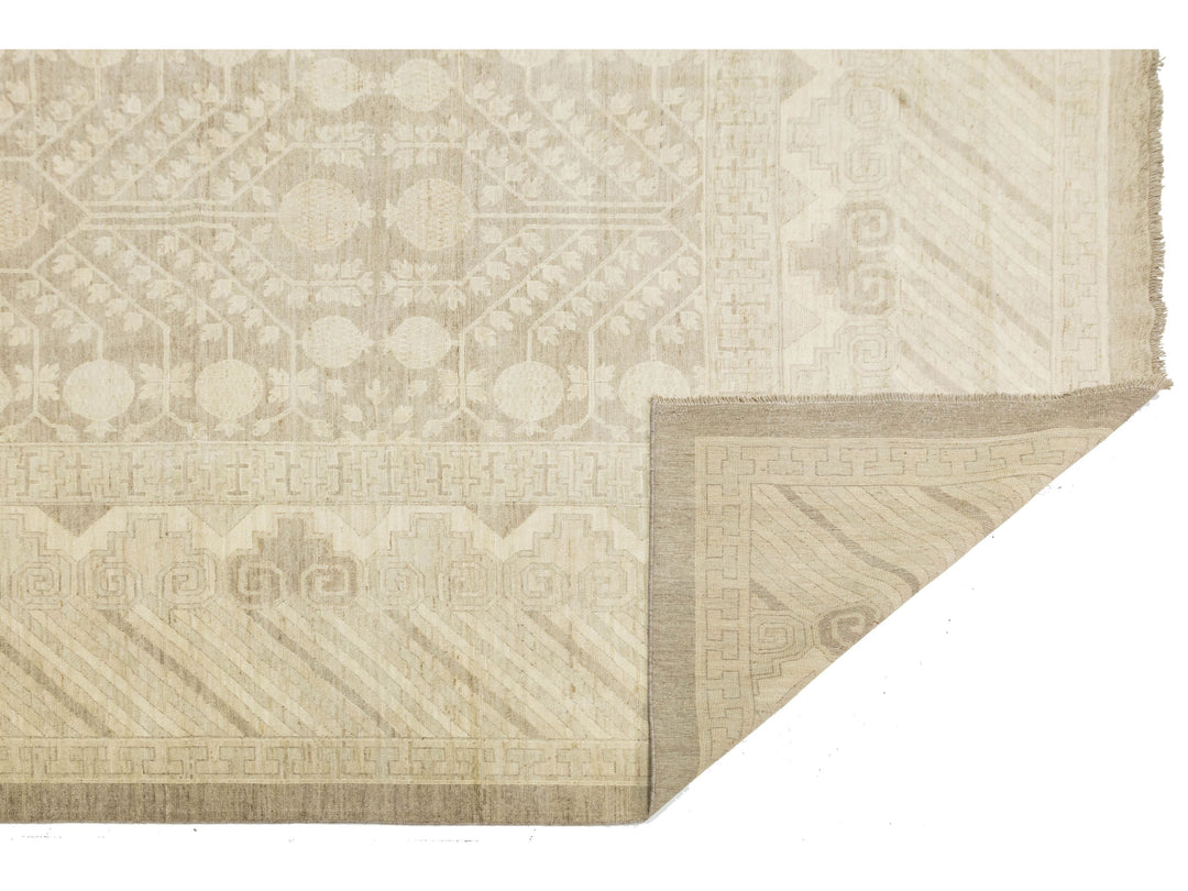 Modern Khotan Wool Rug 18 X 20