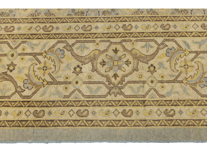 Modern Tabriz Wool Rug 10 X 12