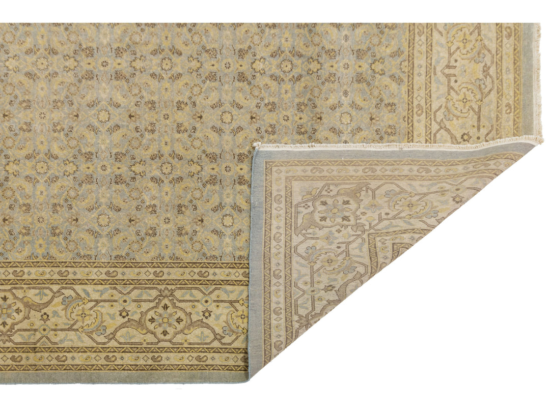 Modern Tabriz Wool Rug 10 X 12