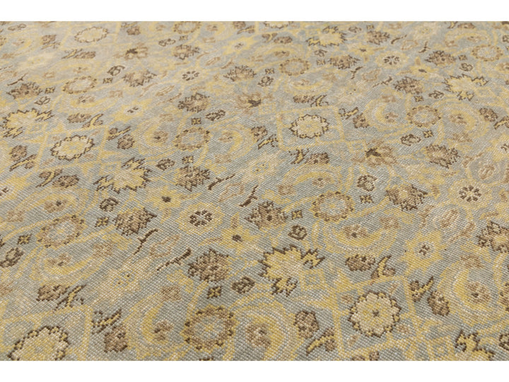 Modern Tabriz Wool Rug 10 X 12