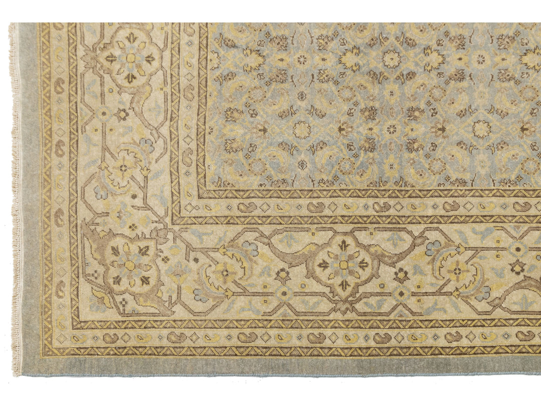 Modern Tabriz Wool Rug 10 X 12