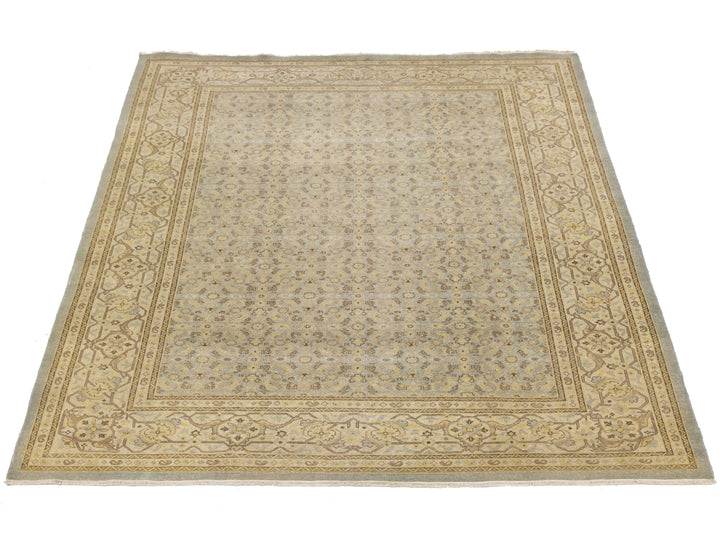 Modern Tabriz Wool Rug 10 X 12