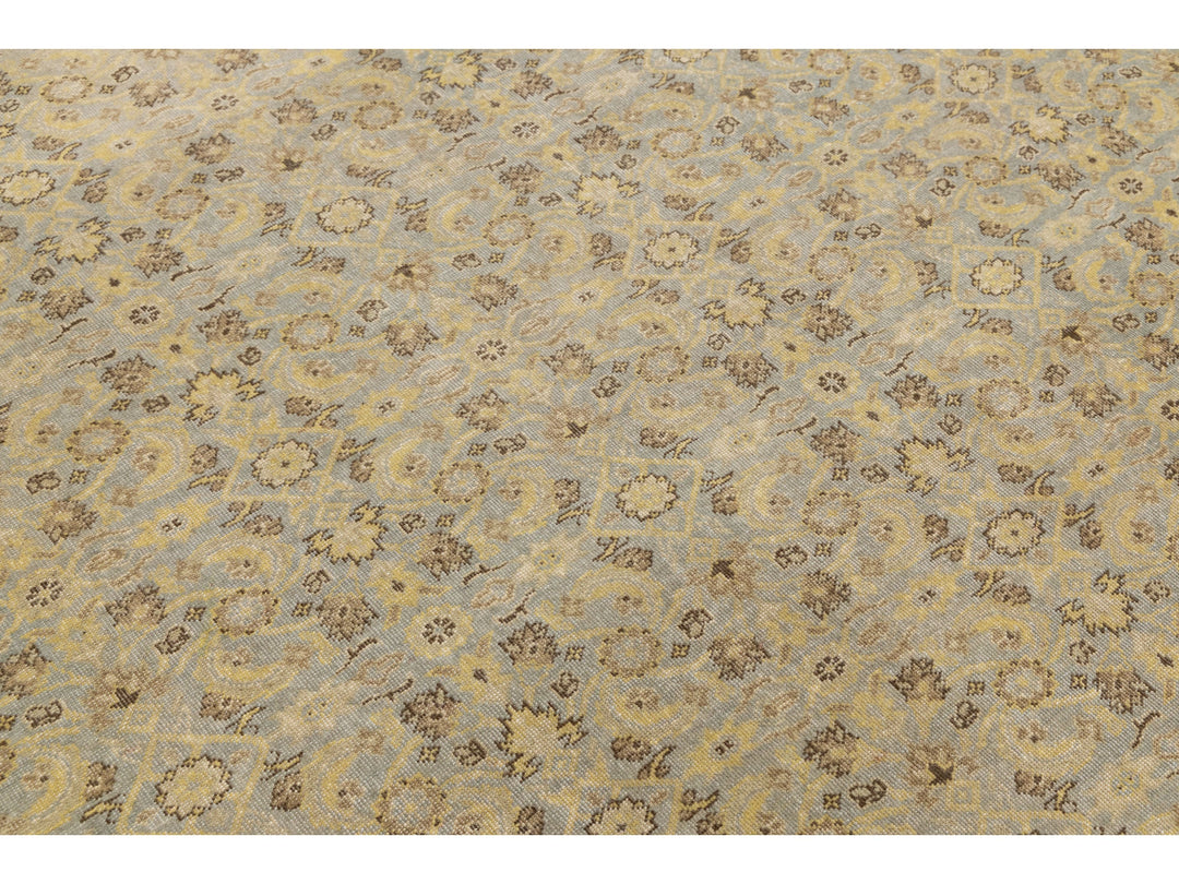 Modern Tabriz Wool Rug 10 X 12