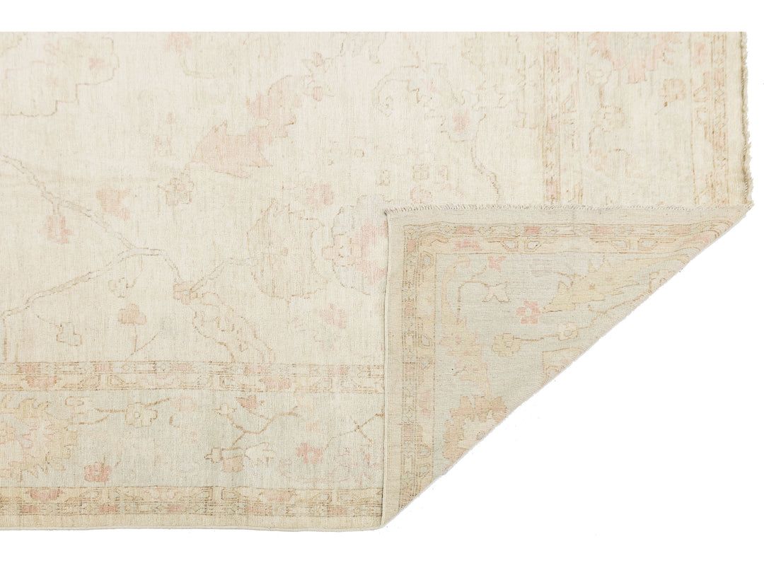 Modern Oushak Wool Rug 12 X 15