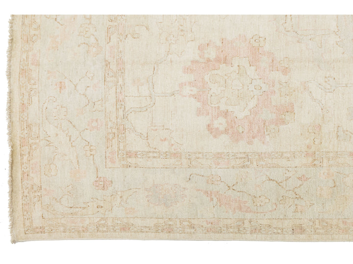 Modern Oushak Wool Rug 12 X 15