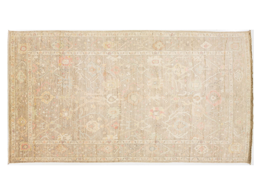 Modern Oushak Wool Rug 10 X 18