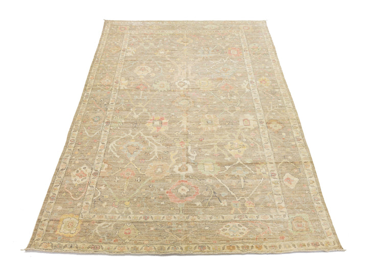 Modern Oushak Wool Rug 10 X 18