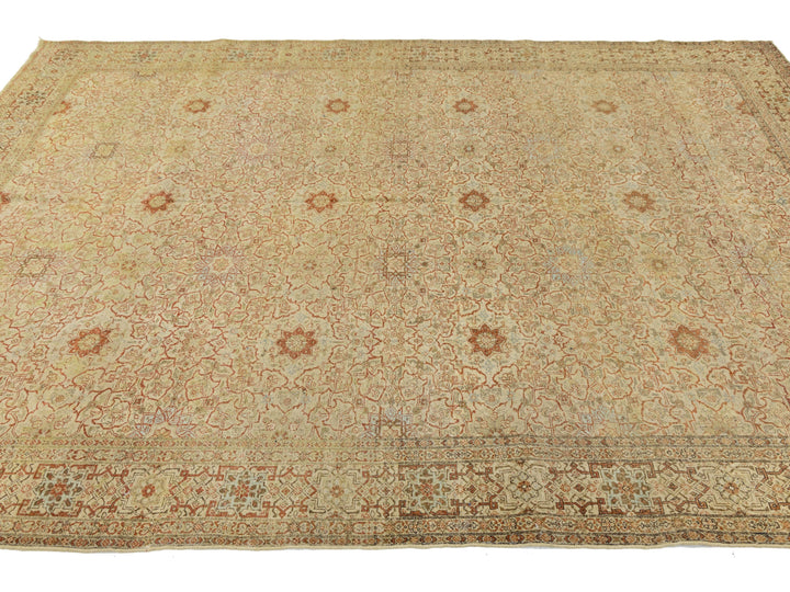 Antique Tabriz Wool Rug 7 X 10