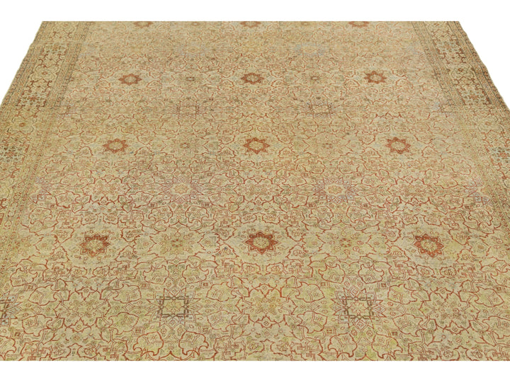 Antique Tabriz Wool Rug 7 X 10