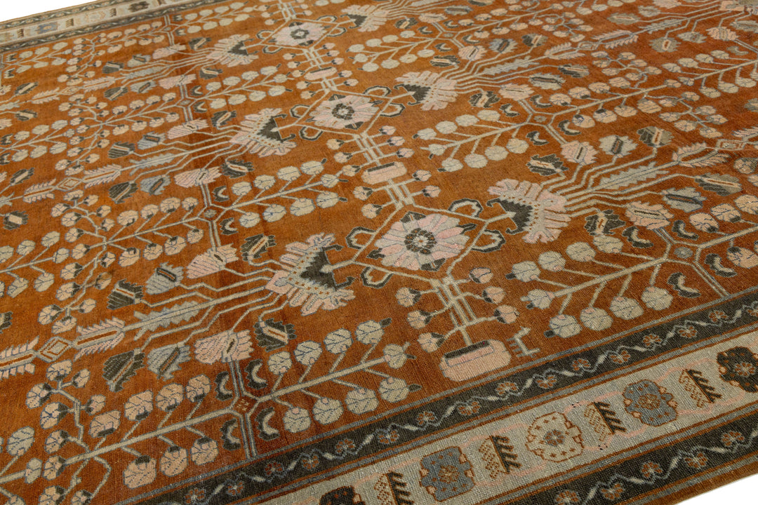 Antique Bakhtiari Wool Rug 11 X 13