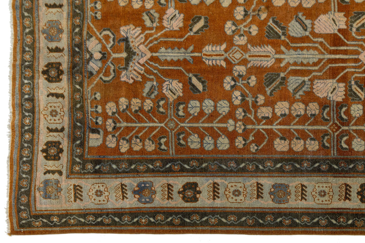 Antique Bakhtiari Wool Rug 11 X 13