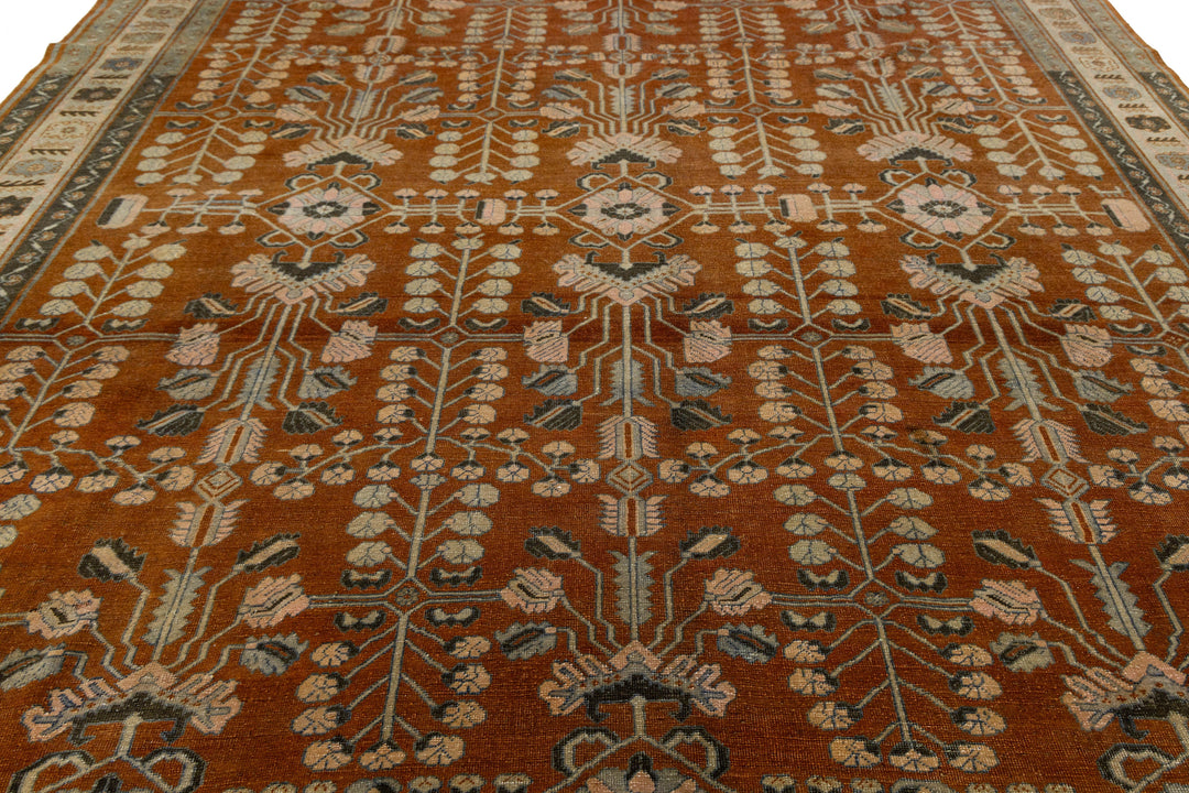 Antique Bakhtiari Wool Rug 11 X 13