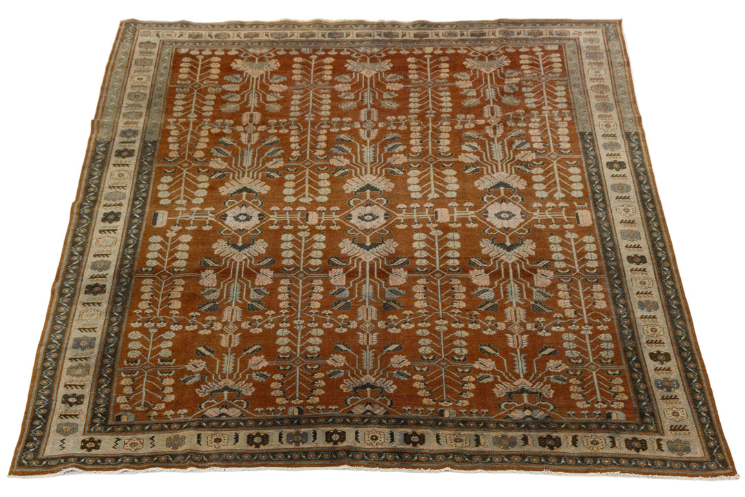 Antique Bakhtiari Wool Rug 11 X 13