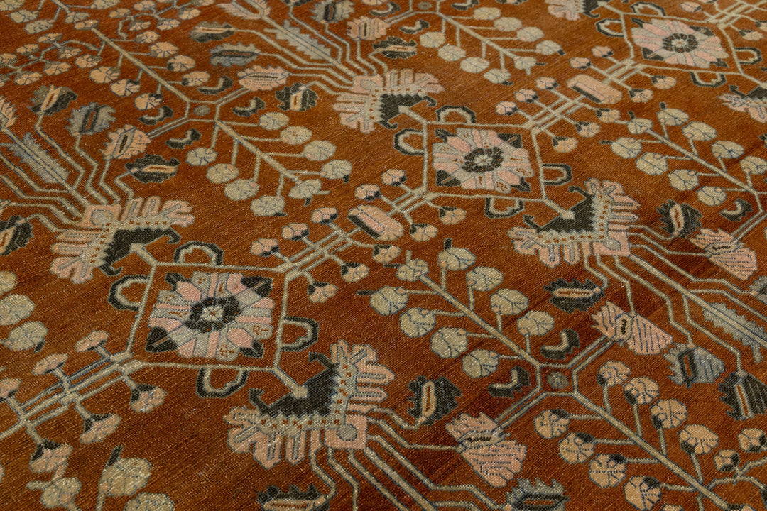 Antique Bakhtiari Wool Rug 11 X 13