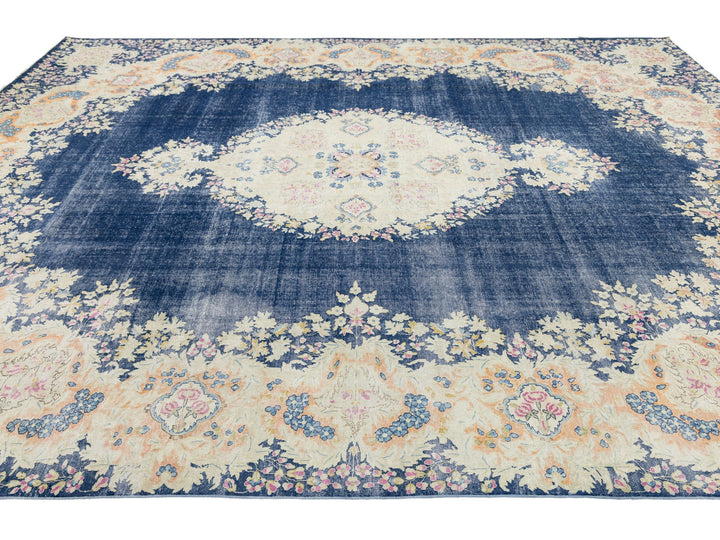 Antique Kerman Wool Rug 10 X 13