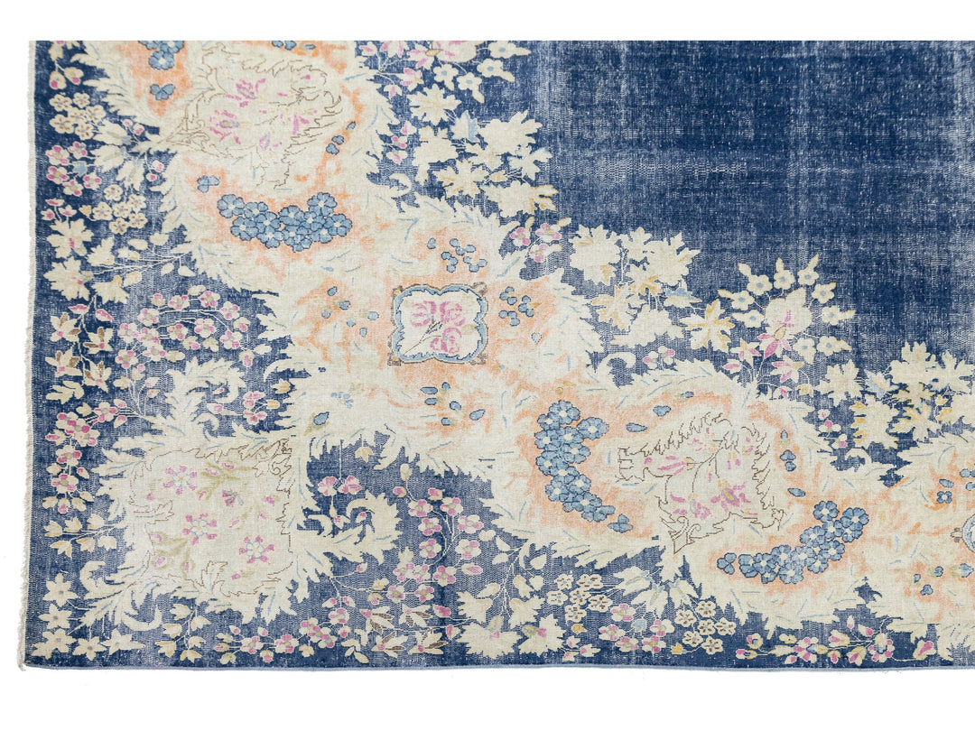 Antique Kerman Wool Rug 10 X 13