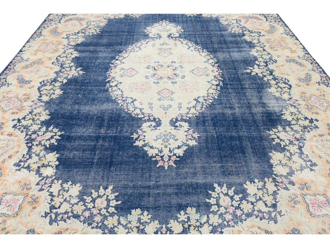 Antique Kerman Wool Rug 10 X 13