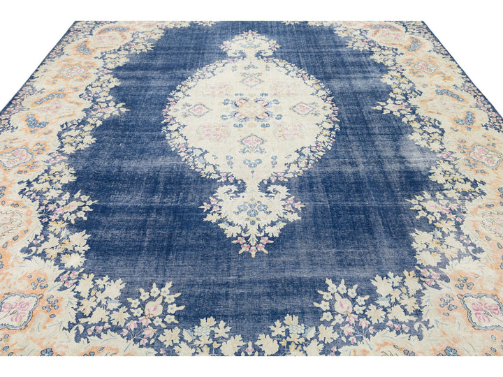 Antique Kerman Wool Rug 10 X 13
