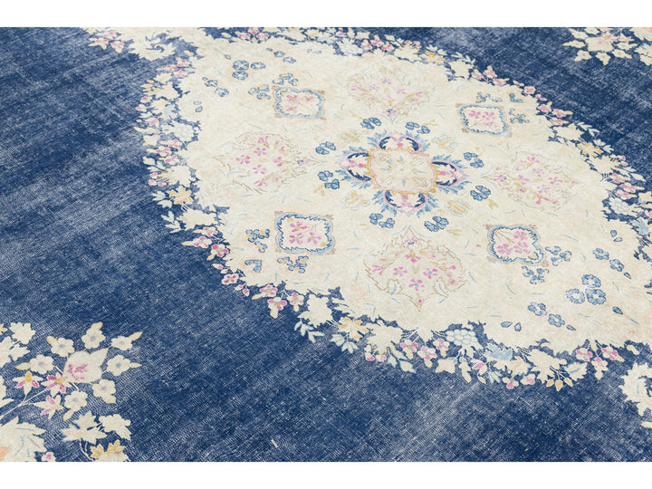 Antique Kerman Wool Rug 10 X 13