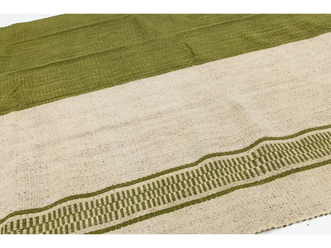 Modern Kilim Flatweave Wool Rug 8 X 12