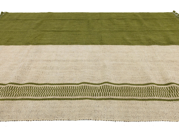 Modern Kilim Flatweave Wool Rug 8 X 12