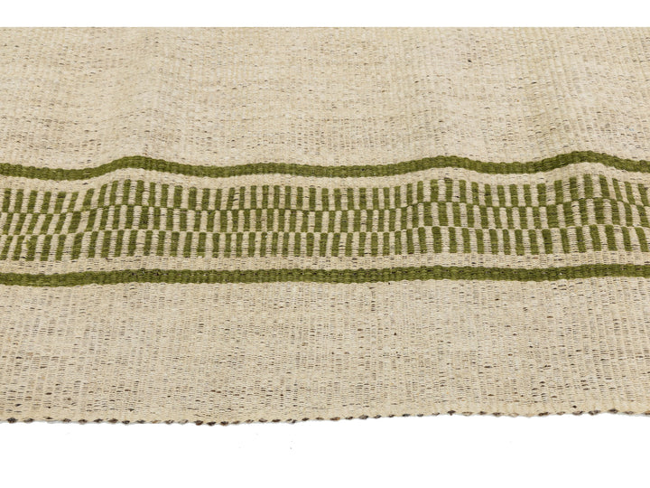 Modern Kilim Flatweave Wool Rug 8 X 12