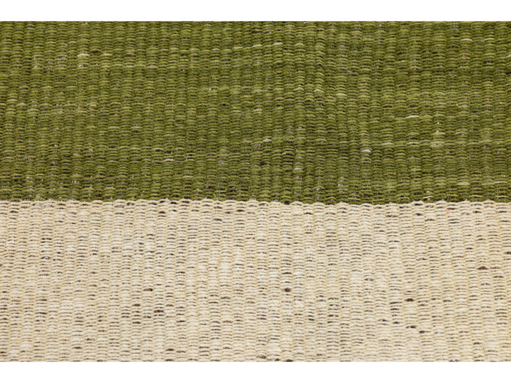 Modern Kilim Flatweave Wool Rug 8 X 12